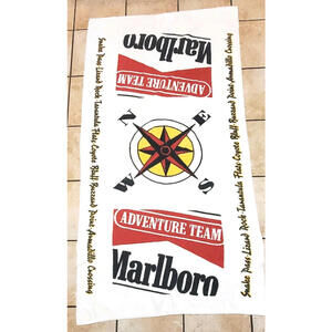 Vintage Southern Terry Marlboro Adventure Beach Towel (Appx. 34” x 64”) USA Made